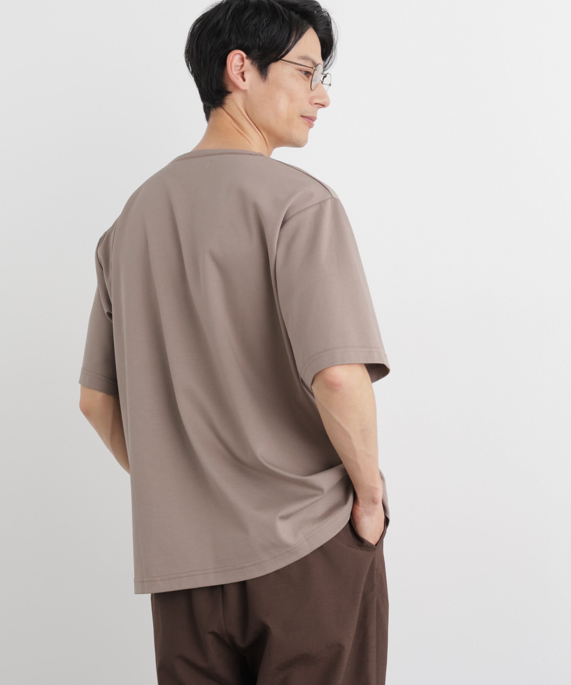 NANO universe「モクロディ ボートネック Tシャツ」|Tシャツ・カットソー|