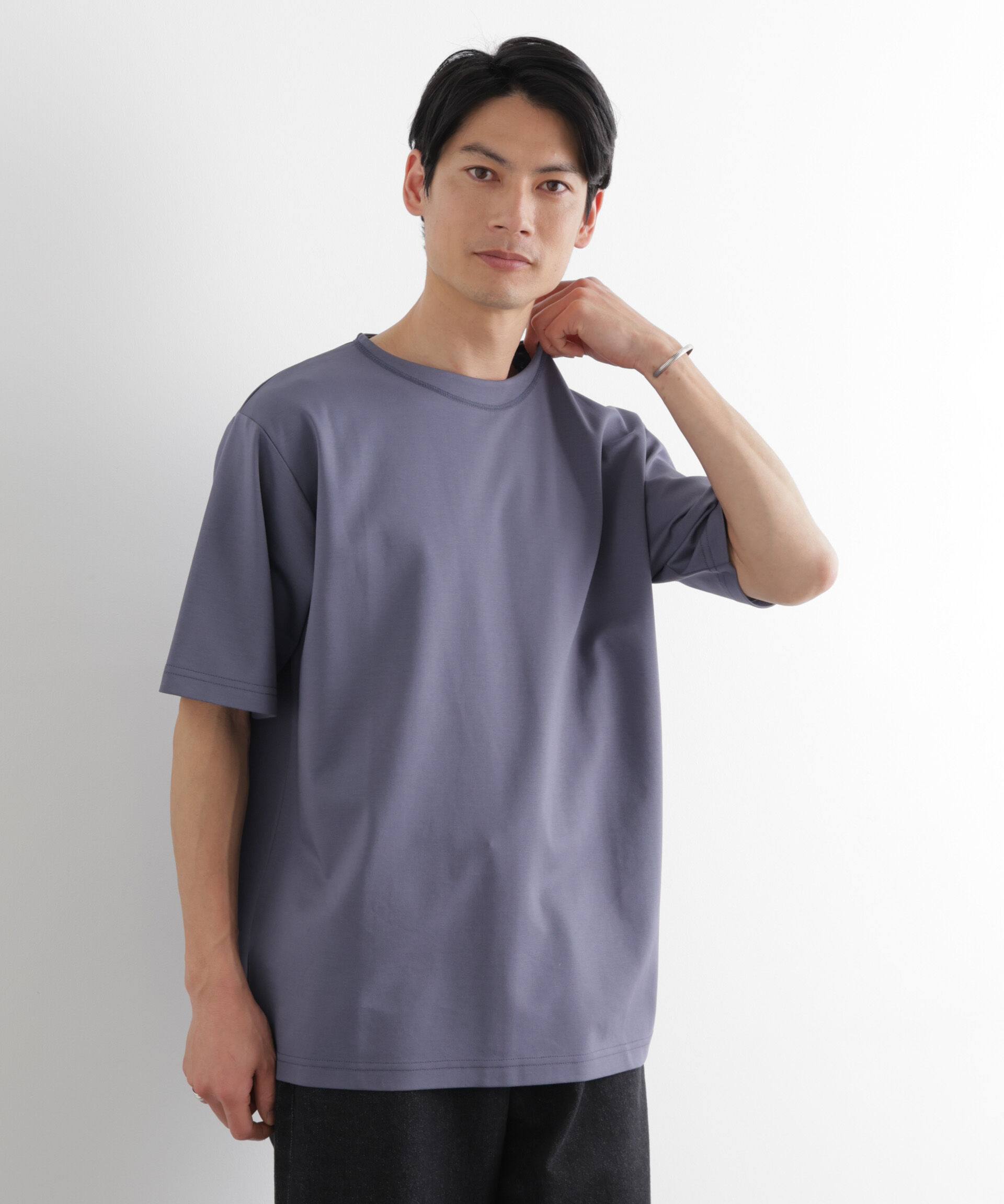 NANO universe「モクロディ ボートネック Tシャツ」|Tシャツ・カットソー|