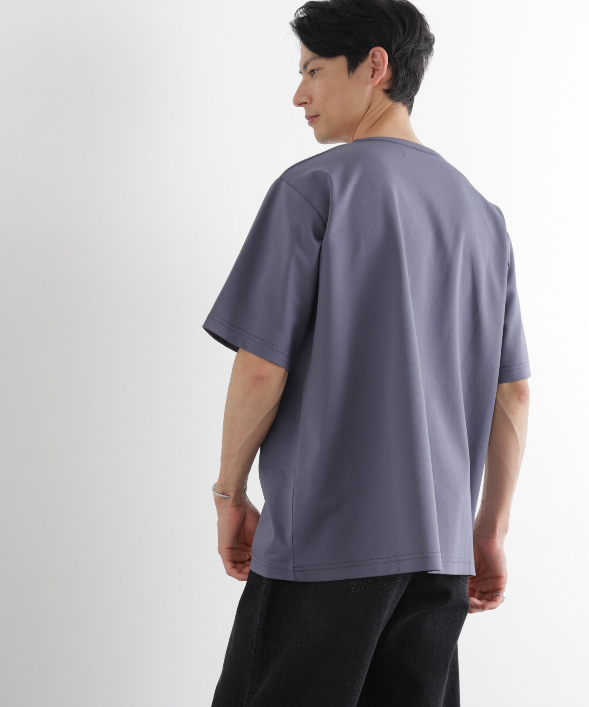 NANO universe「モクロディ ボートネック Tシャツ」|Tシャツ・カットソー|