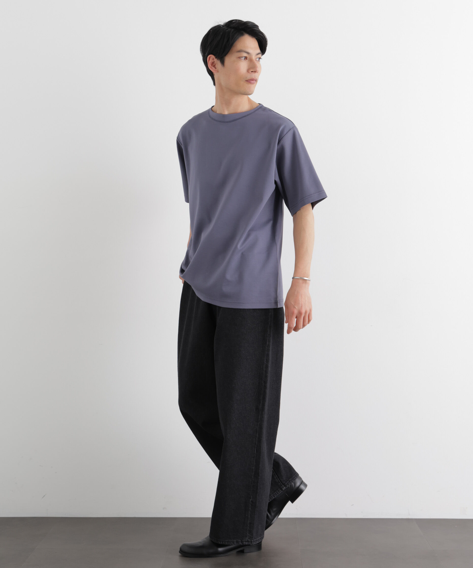 NANO universe「モクロディ ボートネック Tシャツ」|Tシャツ・カットソー|