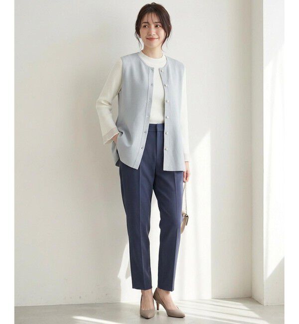 ANY SIS「【洗える】ペプラムニット ジレ」|ニット・セーター|
