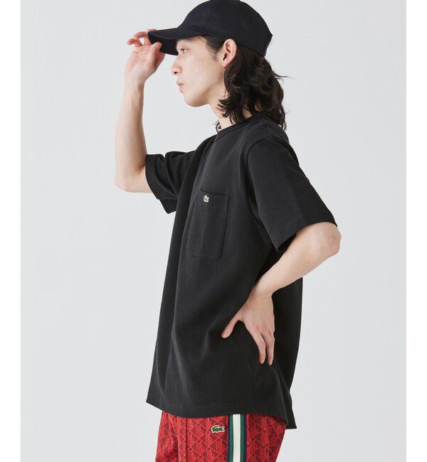 LACOSTE「鹿の子地ポケット半袖Tシャツ」|Tシャツ・カットソー|