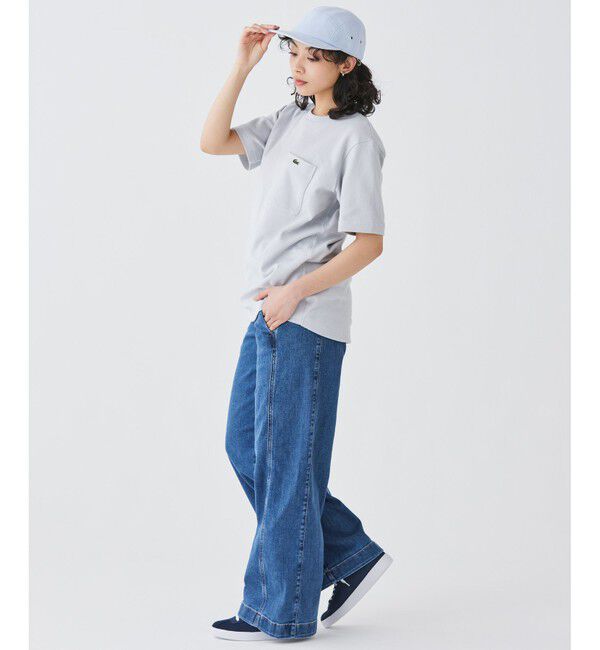 LACOSTE「鹿の子地ポケット半袖Tシャツ」|Tシャツ・カットソー|