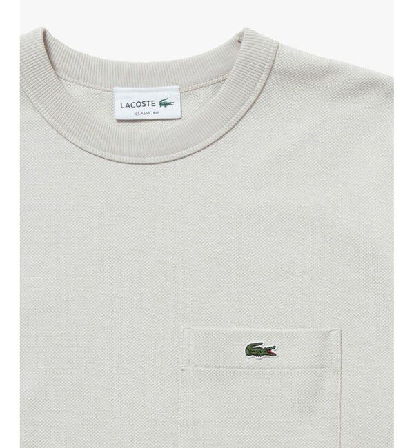 LACOSTE「鹿の子地ポケット半袖Tシャツ」|Tシャツ・カットソー|