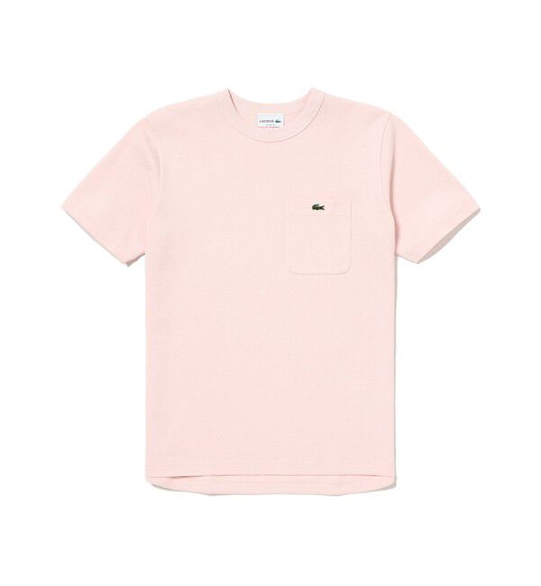 LACOSTE「鹿の子地ポケット半袖Tシャツ」|Tシャツ・カットソー|ライトピンク