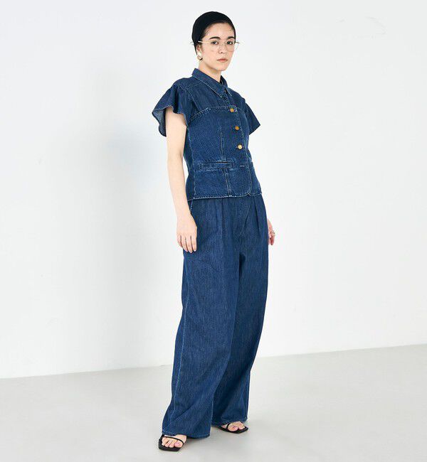 Rie Miller「【RM denim】2WAYデニムビスチェ」|キャミソール|