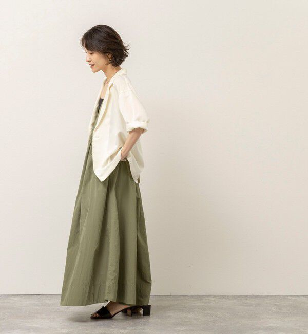 MAQWEL「【MAQWEL/マクウェル】サテンハーフスリーブジャケット」|テーラードジャケット|