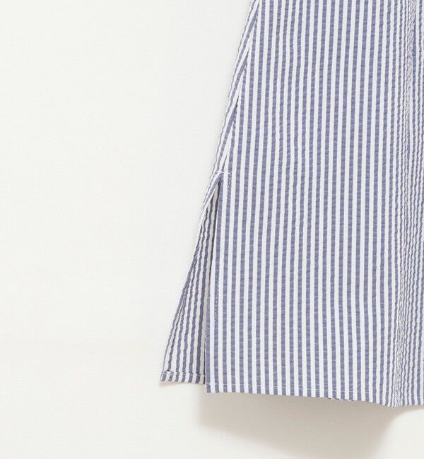 NOLLEY'S sophi「ウォッシャブルサッカーフレアスリーブシャツブラウス」|シャツ・ブラウス|