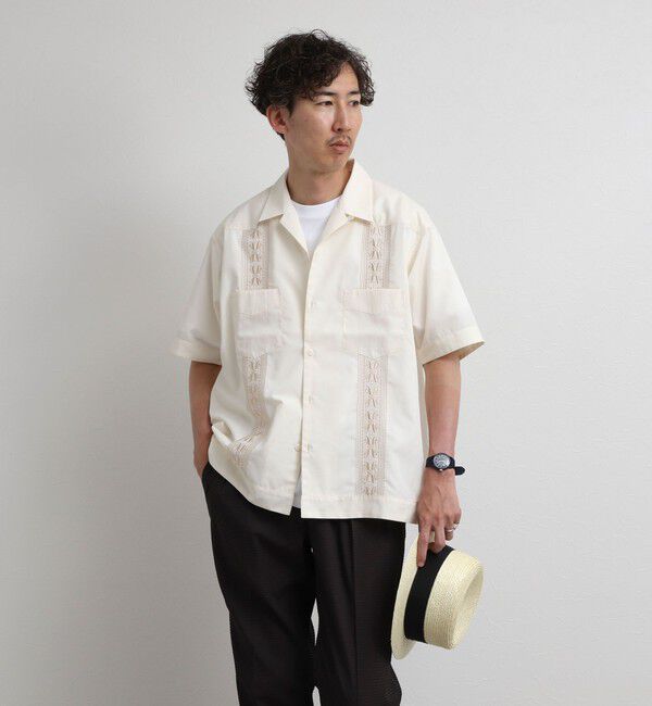 NOLLEY'S goodman「クジラ刺繍 キューバシャツ 26SS」|シャツ・ブラウス|