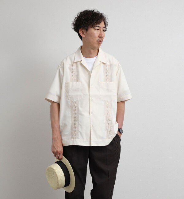 NOLLEY'S goodman「クジラ刺繍 キューバシャツ 26SS」|シャツ・ブラウス|