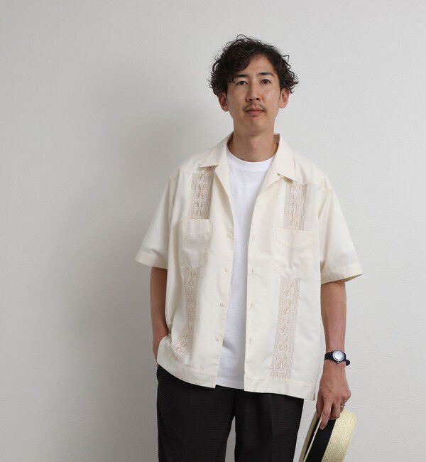 NOLLEY'S goodman「クジラ刺繍 キューバシャツ 26SS」|シャツ・ブラウス|