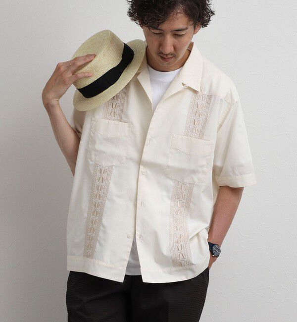 NOLLEY'S goodman「クジラ刺繍 キューバシャツ 26SS」|シャツ・ブラウス|