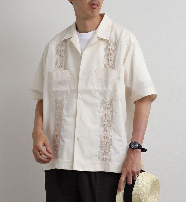 NOLLEY'S goodman「クジラ刺繍 キューバシャツ 26SS」|シャツ・ブラウス|