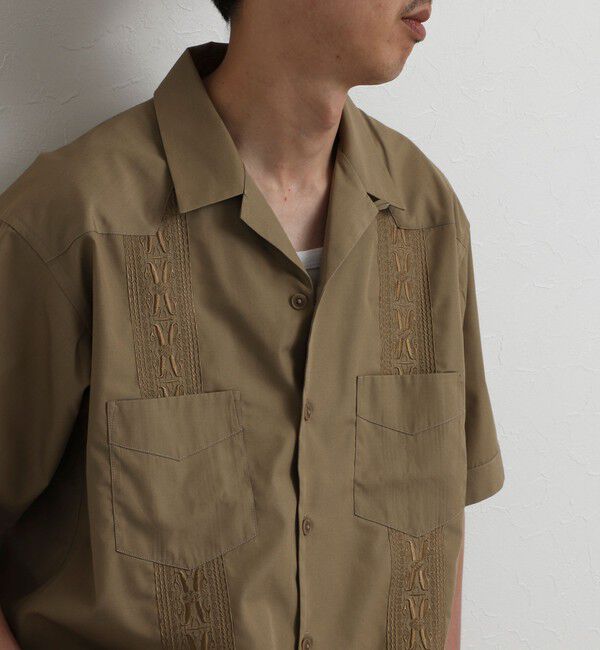 NOLLEY'S goodman「クジラ刺繍 キューバシャツ 26SS」|シャツ・ブラウス|