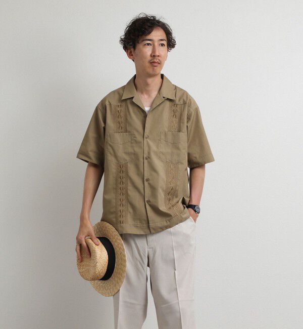 NOLLEY'S goodman「クジラ刺繍 キューバシャツ 26SS」|シャツ・ブラウス|