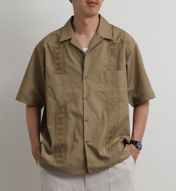 NOLLEY'S goodman「クジラ刺繍 キューバシャツ 26SS」|シャツ・ブラウス|