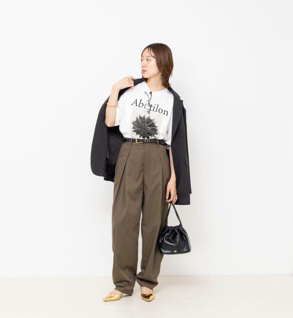 Rie Miller「【一部WEB限定色アイテム】【karl blossfeldt】プラントフォトＴシャツ」|Tシャツ・カットソー|