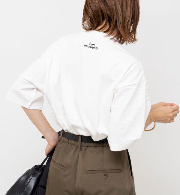 Rie Miller「【一部WEB限定色アイテム】【karl blossfeldt】プラントフォトＴシャツ」|Tシャツ・カットソー|