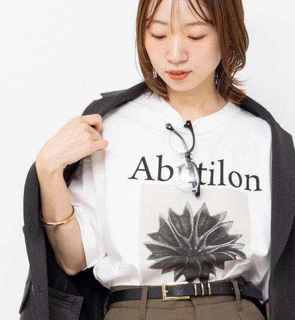 Rie Miller「【一部WEB限定色アイテム】【karl blossfeldt】プラントフォトＴシャツ」|Tシャツ・カットソー|