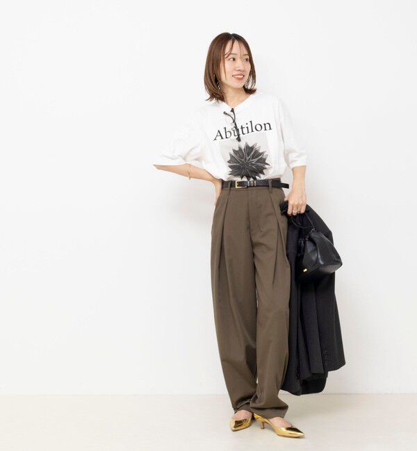 Rie Miller「【一部WEB限定色アイテム】【karl blossfeldt】プラントフォトＴシャツ」|Tシャツ・カットソー|