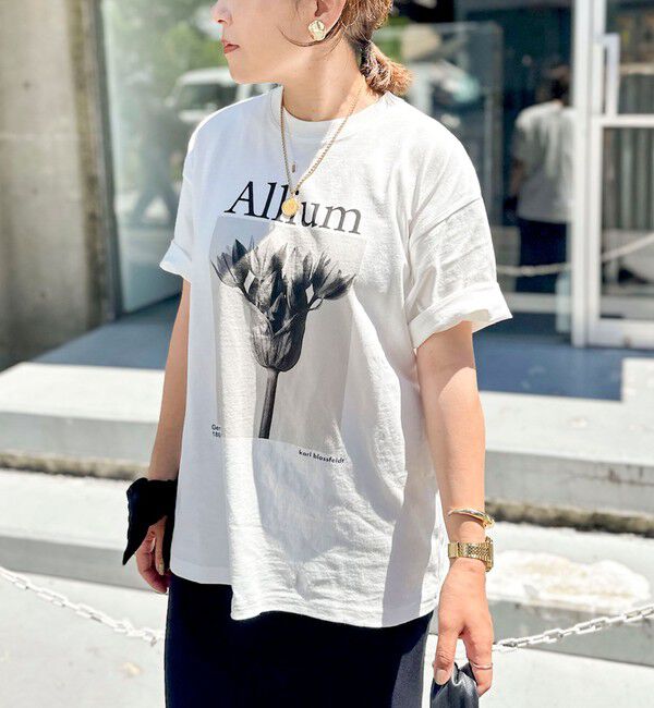 Rie Miller「【一部WEB限定色アイテム】【karl blossfeldt】プラントフォトＴシャツ」|Tシャツ・カットソー|