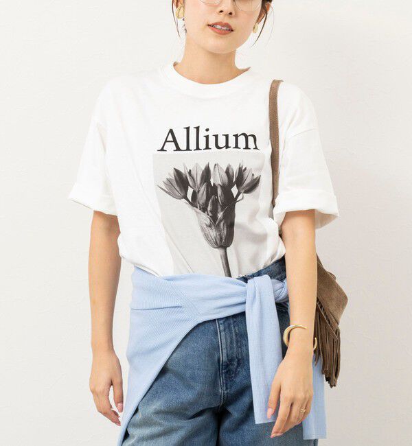 Rie Miller「【一部WEB限定色アイテム】【karl blossfeldt】プラントフォトＴシャツ」|Tシャツ・カットソー|