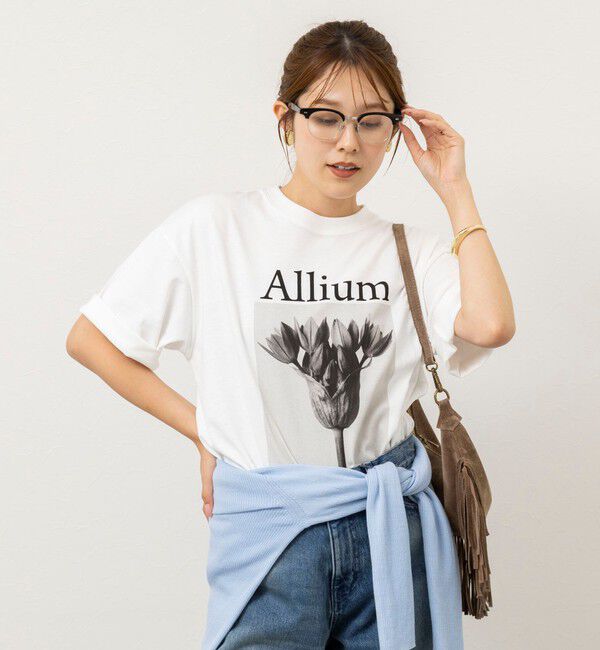 Rie Miller「【一部WEB限定色アイテム】【karl blossfeldt】プラントフォトＴシャツ」|Tシャツ・カットソー|