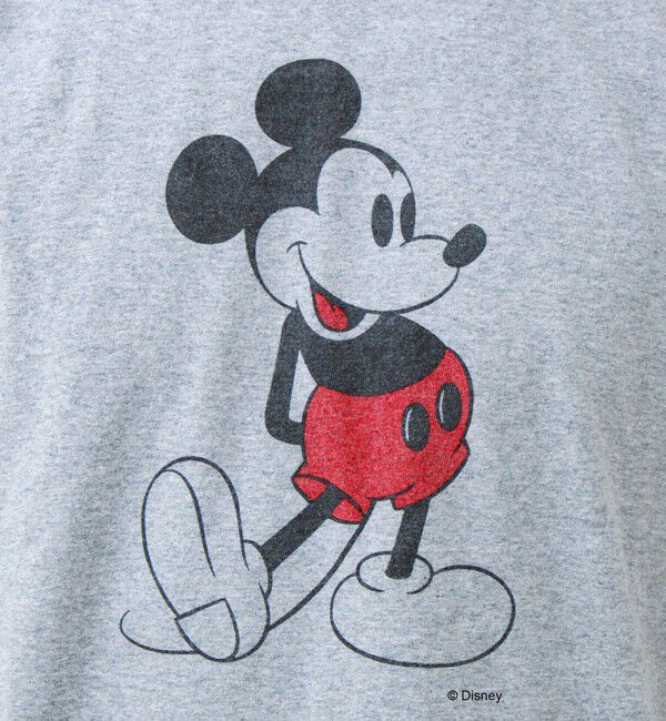 GLOSTER「【GOOD ROCK SPEED】MICKEY / ミッキーマウス リンガーダメージT」|Tシャツ・カットソー|