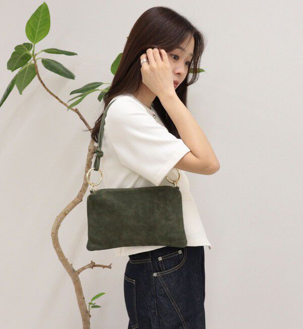 fredy emue「【AULENTTI/オーレンティ】スエードスクエアミニショルダー」|ショルダー・メッセンジャー|