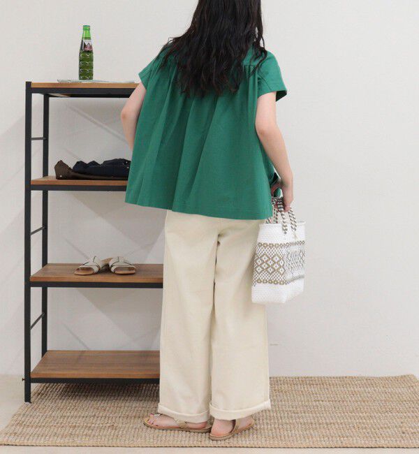 fredy emue「【GEVACO/ゲバコ】バンドカラーフレンチスリーブシャツ」|シャツ・ブラウス|