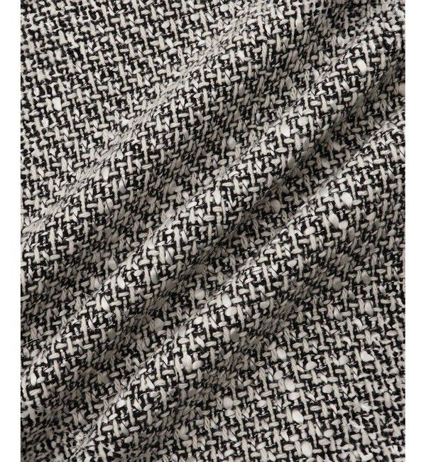ROPE「ミックスツイードノーカラージャケット/26SS」|ノーカラージャケット|