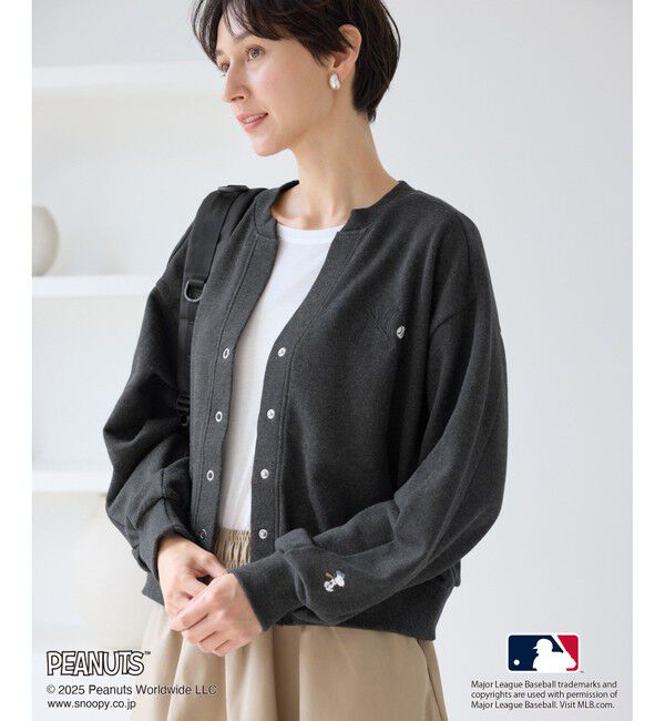 Rope&rsquo;Picnic「【PEANUTS&times;MLB COLLECTION by ROPE' PICNIC】カーディガン」|カーディガン|