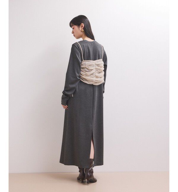 ADAM ET ROPE'「【WEB限定】ニットキャミソールセットワンピース」|ワンピース|