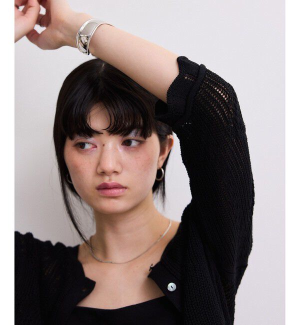 ADAM ET ROPE'「【WEB限定】2wayレースアップカーディガン」|カーディガン|