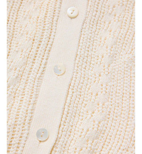 ADAM ET ROPE'「【WEB限定】2wayレースアップカーディガン」|カーディガン|