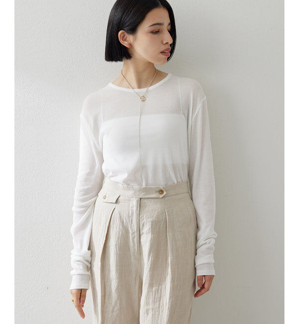  「《インナー使いもおすすめ》【myporter】ロングスリーブTシャツ」|Tシャツ・カットソー|