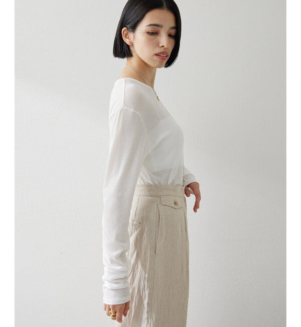  「《インナー使いもおすすめ》【myporter】ロングスリーブTシャツ」|Tシャツ・カットソー|