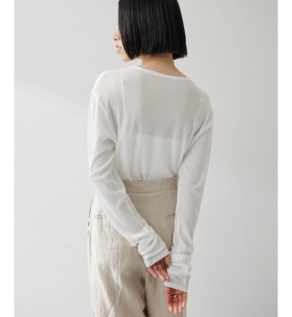  「《インナー使いもおすすめ》【myporter】ロングスリーブTシャツ」|Tシャツ・カットソー|