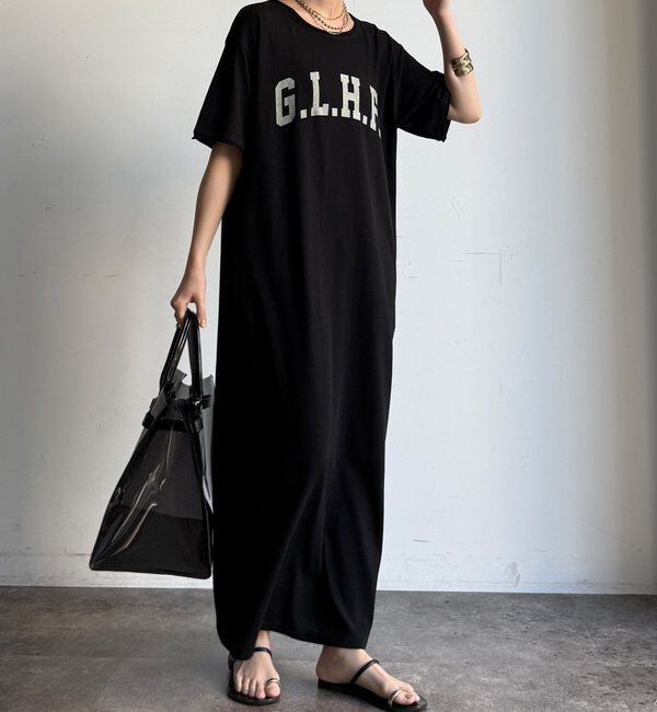 「【WEB限定】ロゴTEEワンピース」|ワンピース|ブラック
