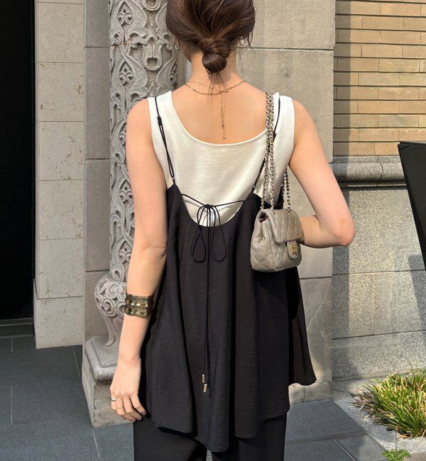  「【360&deg;どこから見ても大人かわいい】【REI企画】変形切替フレアキャミ」|シャツ・ブラウス|
