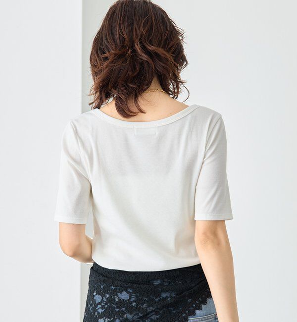  「【すっきり見え/通気性/帯電性】キュプラコットンテレコTee」|Tシャツ・カットソー|