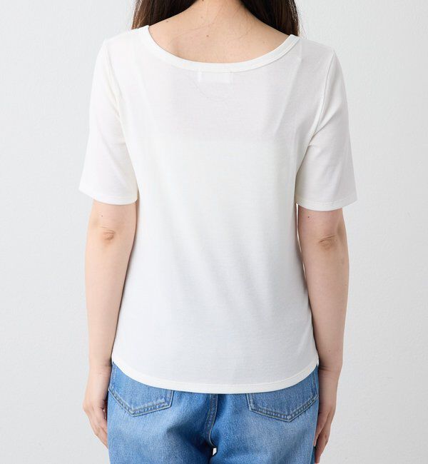  「【すっきり見え/通気性/帯電性】キュプラコットンテレコTee」|Tシャツ・カットソー|