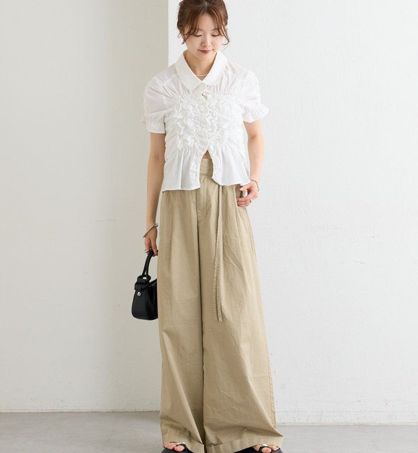  「シャーリングシェイプシャツ」|シャツ・ブラウス|