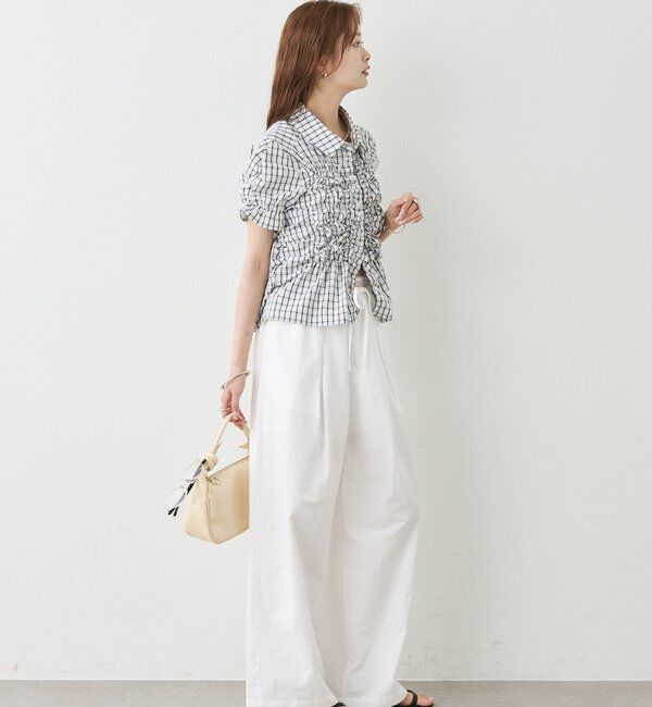  「シャーリングシェイプシャツ」|シャツ・ブラウス|