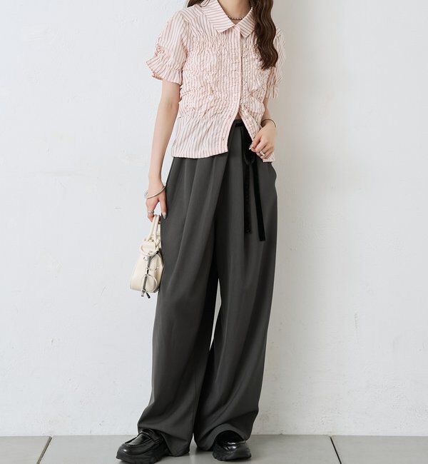  「シャーリングシェイプシャツ」|シャツ・ブラウス|