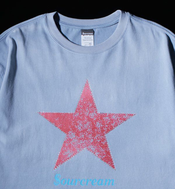  「【Sourcream/UNISEX】ラインストーンスターグラフィックTEE」|Tシャツ・カットソー|