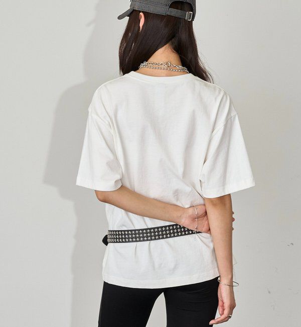  「【Sourcream/UNISEX】ラインストーンスターグラフィックTEE」|Tシャツ・カットソー|