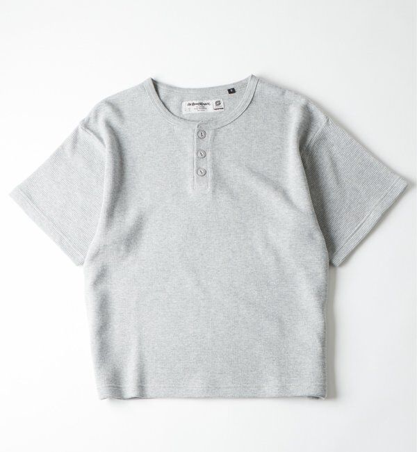  「【Sourcream】ワッフルヘンリーS/STEE」|Tシャツ・カットソー|グレー