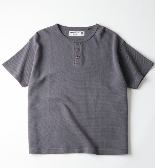  「【Sourcream】ワッフルヘンリーS/STEE」|Tシャツ・カットソー|ブラック