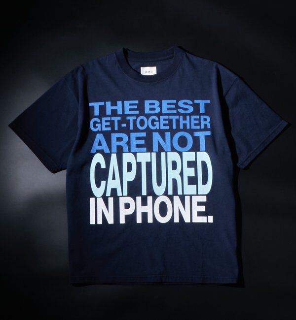  「メッセージTEE」|Tシャツ・カットソー|ネイビー
